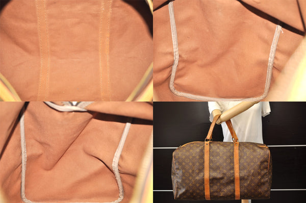 Authentic Louis Vuitton Monogram Sac Souple55 Hand Boston Bag Old Model LV 8294M
