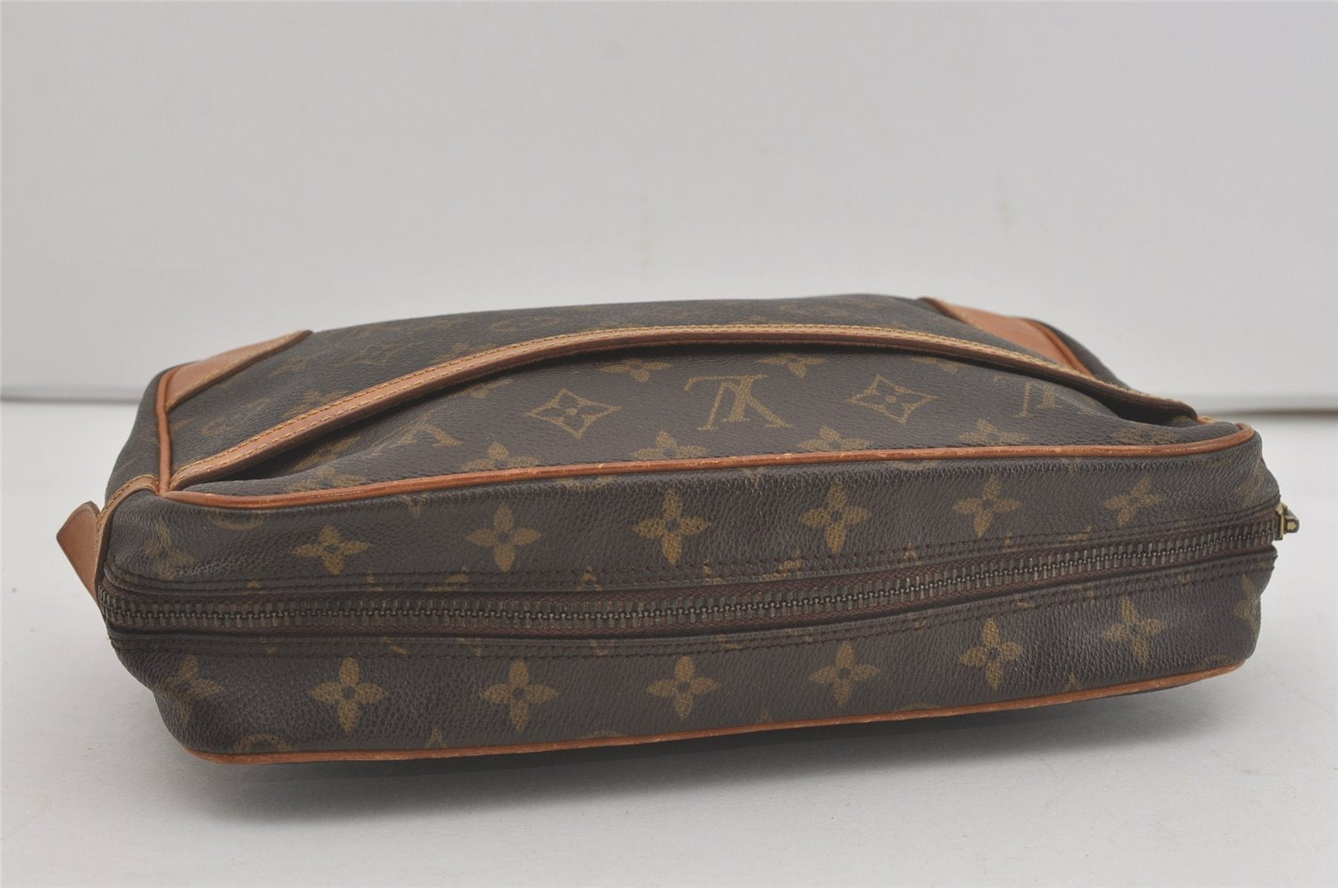 Authentic Louis Vuitton Monogram Compiegne 28 Clutch Hand Bag M51845 LV 8295I