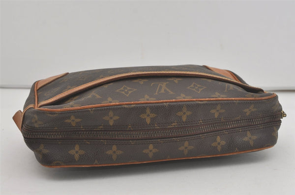 Authentic Louis Vuitton Monogram Compiegne 28 Clutch Hand Bag M51845 LV 8295I