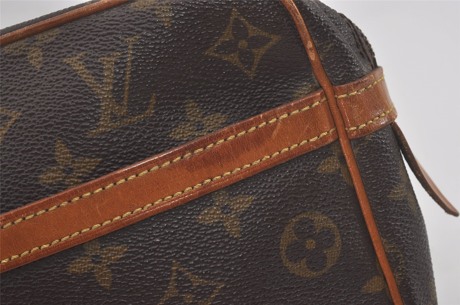 Authentic Louis Vuitton Monogram Compiegne 28 Clutch Hand Bag M51845 LV 8295I