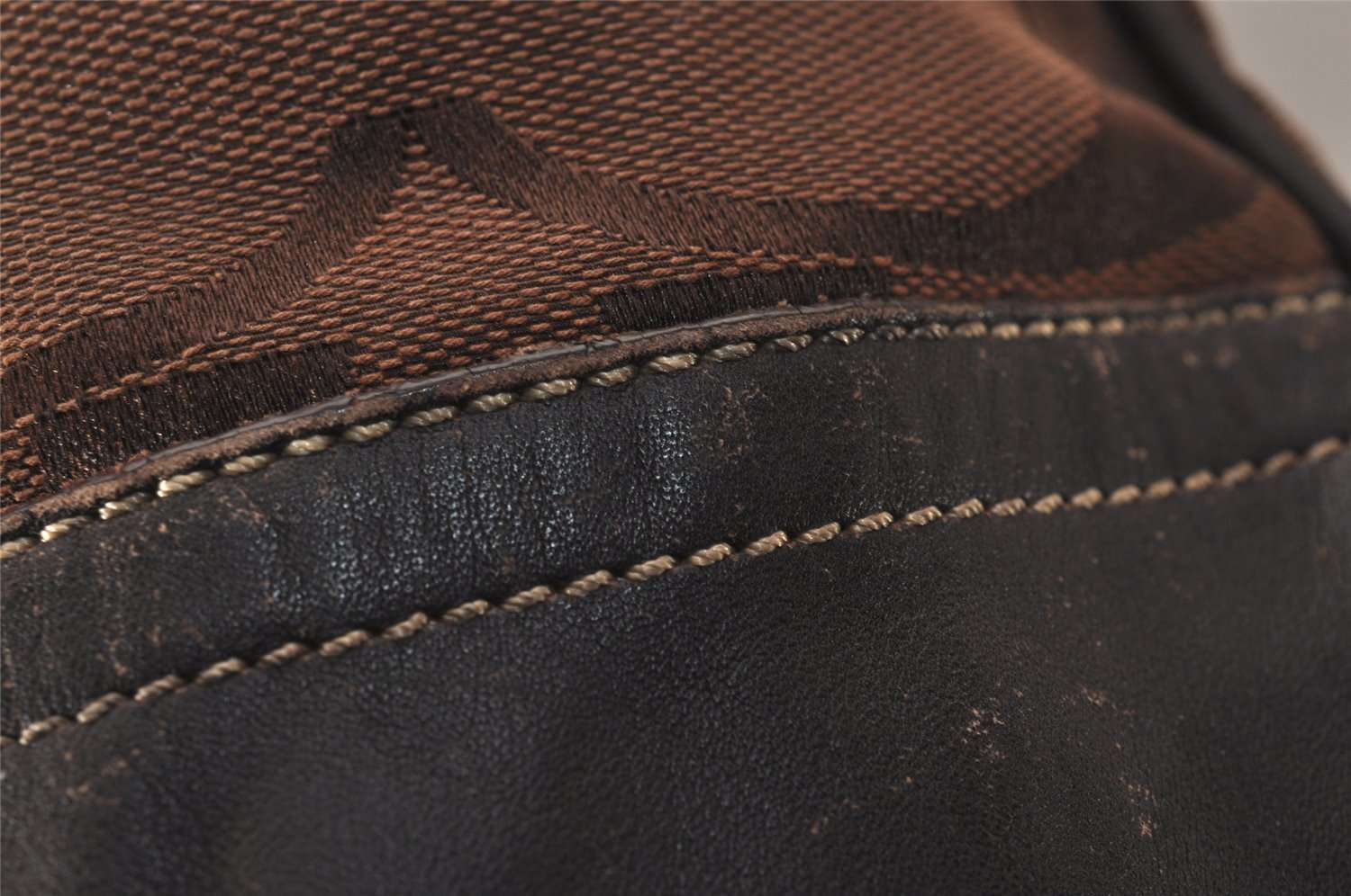 Authentic COACH Vintage Signature Shoulder Tote Bag Canvas Leather Brown 8295J