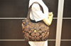 Authentic COACH Vintage Signature Shoulder Tote Bag Canvas Leather Brown 8295J