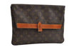 Auth Louis Vuitton Monogram Pochette Pliante Clutch Hand Bag Old Model LV 8297I
