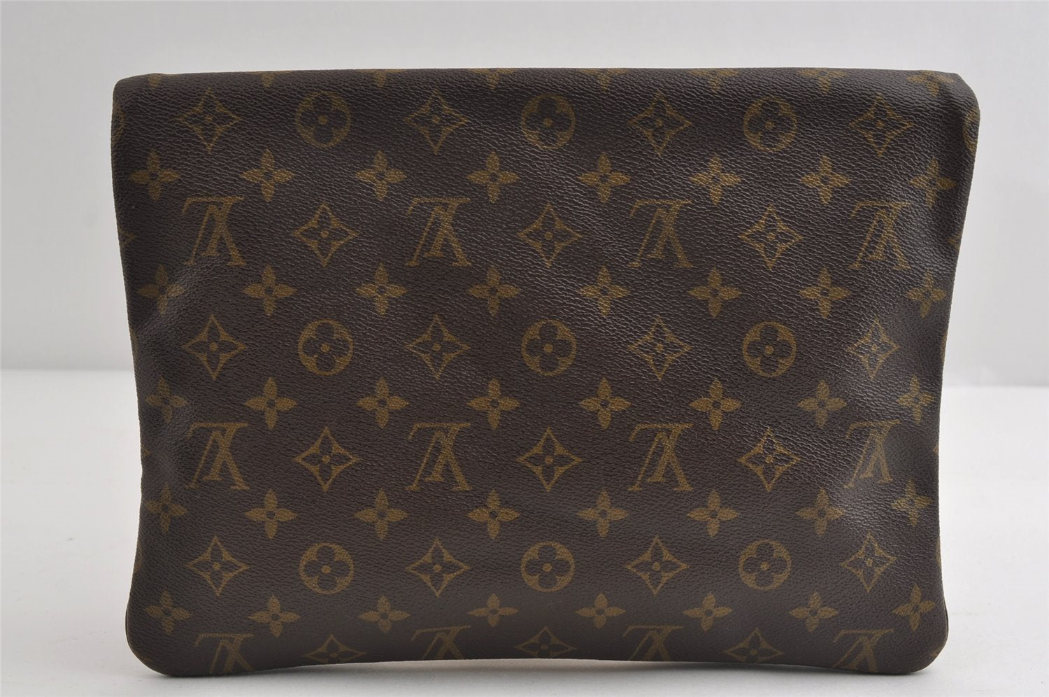 Auth Louis Vuitton Monogram Pochette Pliante Clutch Hand Bag Old Model LV 8297I