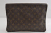 Auth Louis Vuitton Monogram Pochette Pliante Clutch Hand Bag Old Model LV 8297I