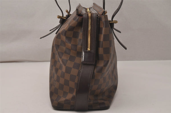 Authentic Louis Vuitton Damier Chelsea Shoulder Tote Bag N51119 LV 8297J