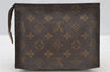 Auth Louis Vuitton Monogram Poche Toilette 19 M47544 Cosmetics Pouch Junk 8298I