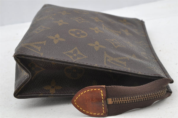 Auth Louis Vuitton Monogram Poche Toilette 19 M47544 Cosmetics Pouch Junk 8298I