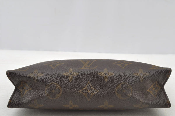 Auth Louis Vuitton Monogram Poche Toilette 19 M47544 Cosmetics Pouch Junk 8298I