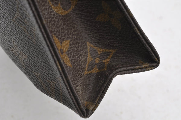 Auth Louis Vuitton Monogram Poche Toilette 19 M47544 Cosmetics Pouch Junk 8298I
