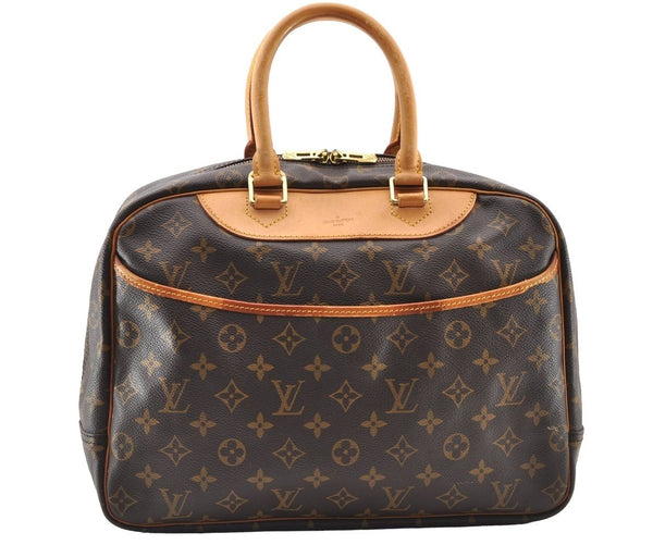 Authentic Louis Vuitton Monogram Deauville Hand Bag M47270 LV 8299I