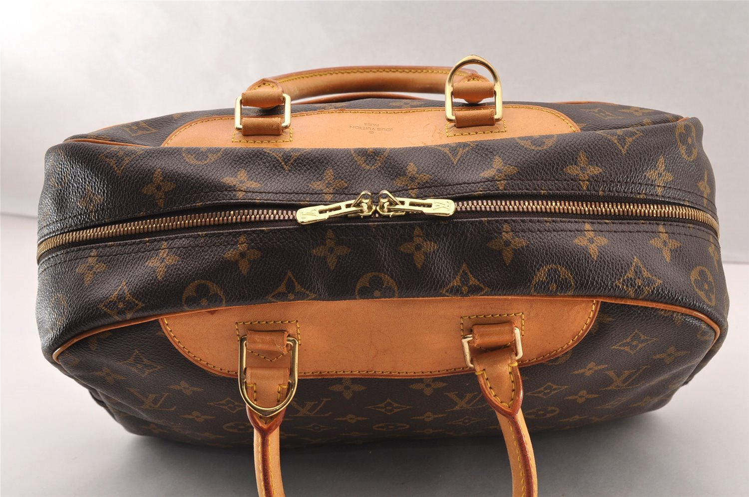 Authentic Louis Vuitton Monogram Deauville Hand Bag M47270 LV 8299I