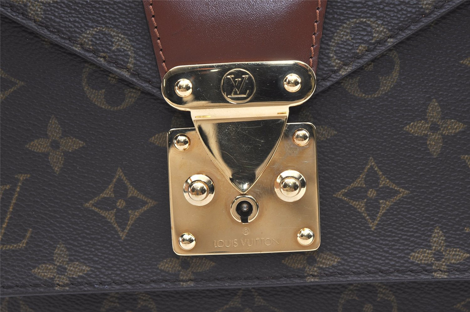 Authentic Louis Vuitton Monogram Monceau 2Way Shoulder Hand Bag M51187 LV 8299J