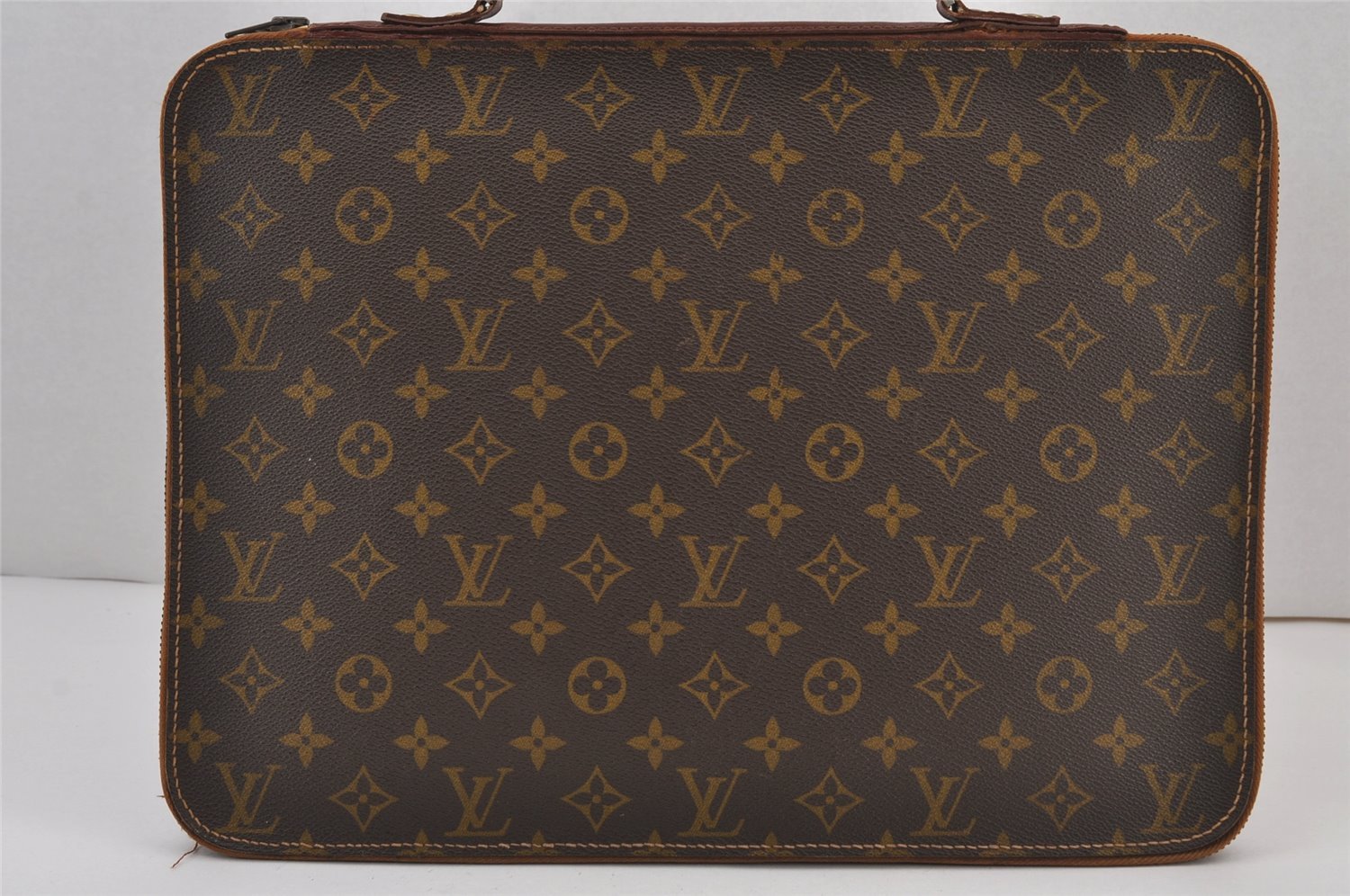 Authentic Louis Vuitton Monogram Briefcase Hand Bag Old Model LV Junk 8300J