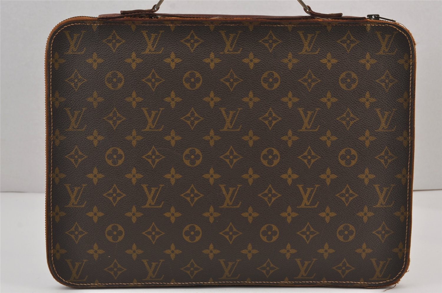 Authentic Louis Vuitton Monogram Briefcase Hand Bag Old Model LV Junk 8300J