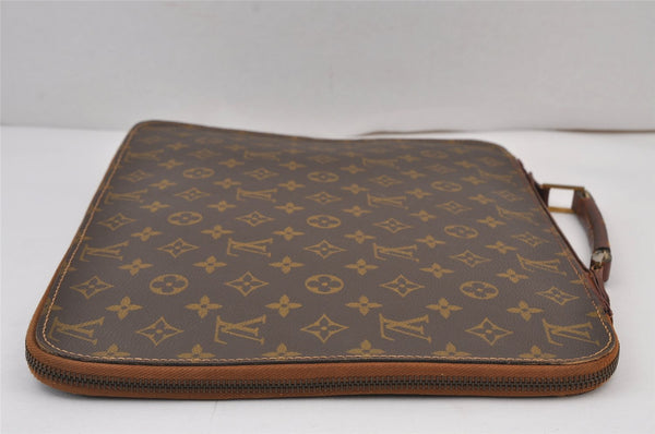 Authentic Louis Vuitton Monogram Briefcase Hand Bag Old Model LV Junk 8300J