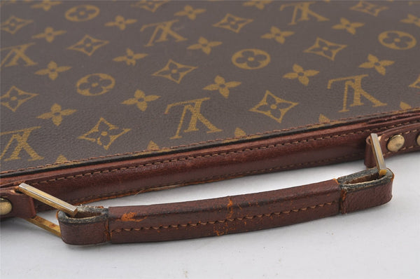 Authentic Louis Vuitton Monogram Briefcase Hand Bag Old Model LV Junk 8300J