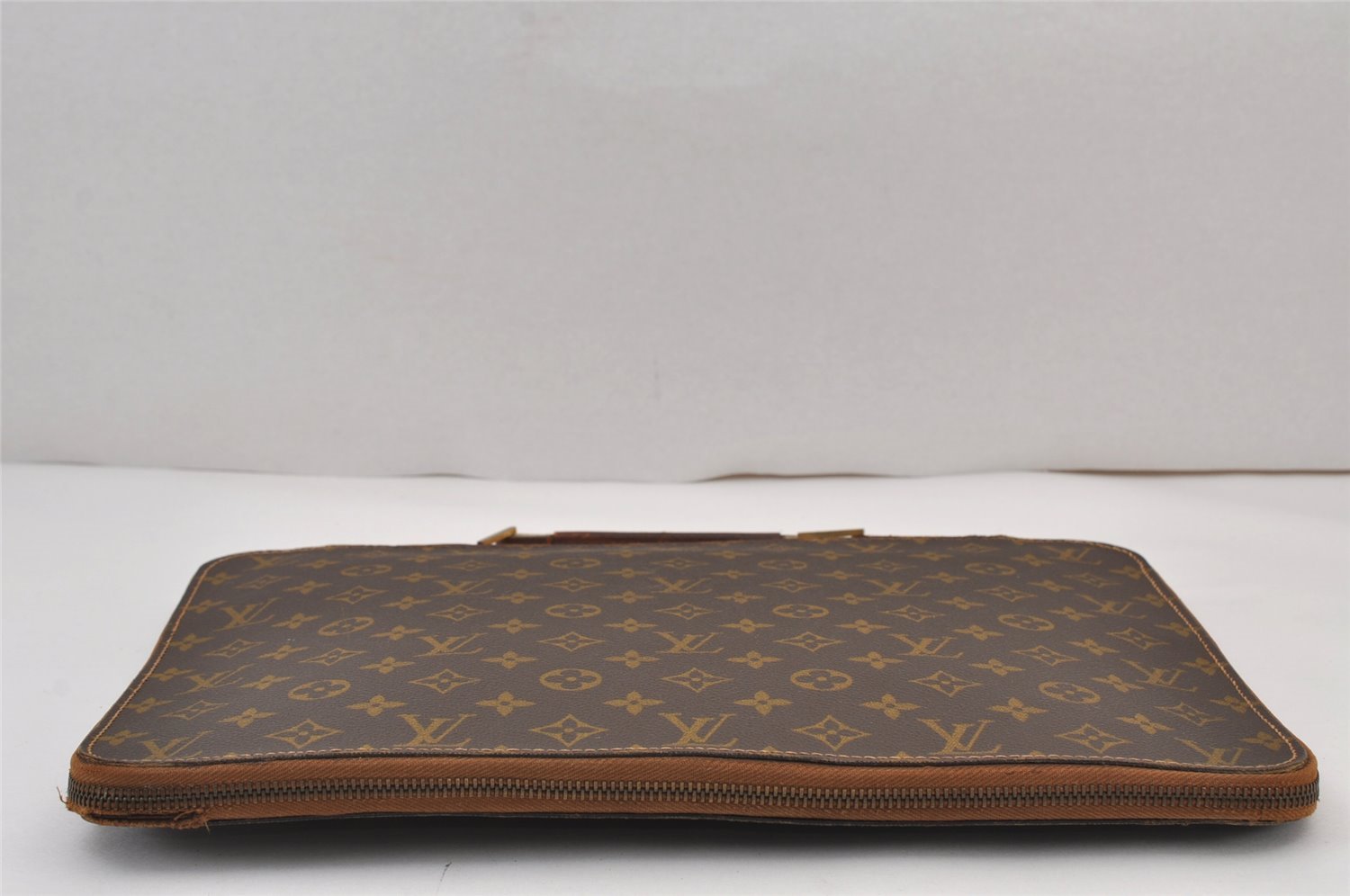 Authentic Louis Vuitton Monogram Briefcase Hand Bag Old Model LV Junk 8300J