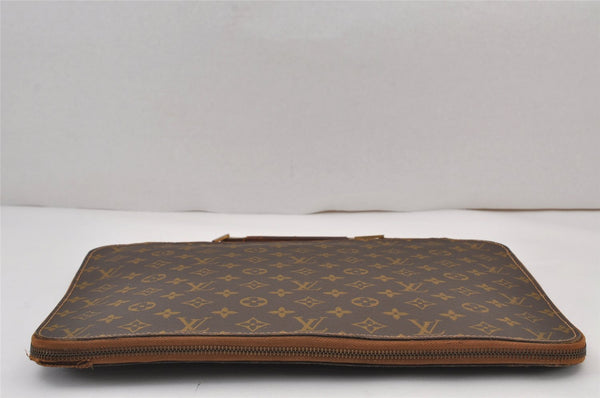 Authentic Louis Vuitton Monogram Briefcase Hand Bag Old Model LV Junk 8300J