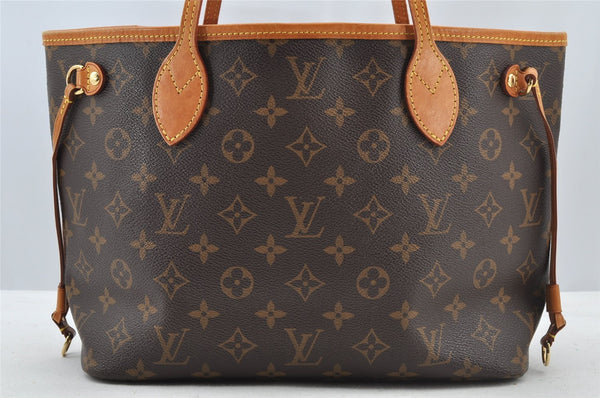 Authentic Louis Vuitton Monogram Neverfull PM Tote Bag Purple M41001 LV 8303I