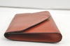 Authentic Louis Vuitton Epi Arts Deco Clutch Bag Brown M52633 LV 8303J