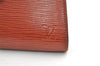 Authentic Louis Vuitton Epi Arts Deco Clutch Bag Brown M52633 LV 8303J
