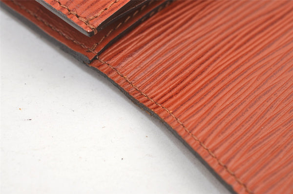 Authentic Louis Vuitton Epi Arts Deco Clutch Bag Brown M52633 LV 8303J