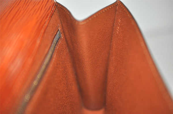 Authentic Louis Vuitton Epi Arts Deco Clutch Bag Brown M52633 LV 8303J