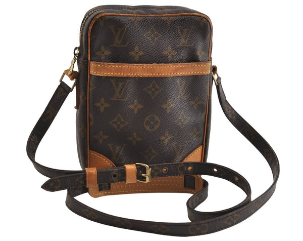 Authentic Louis Vuitton Monogram Danube Shoulder Cross Body Bag M45266 LV 8304I