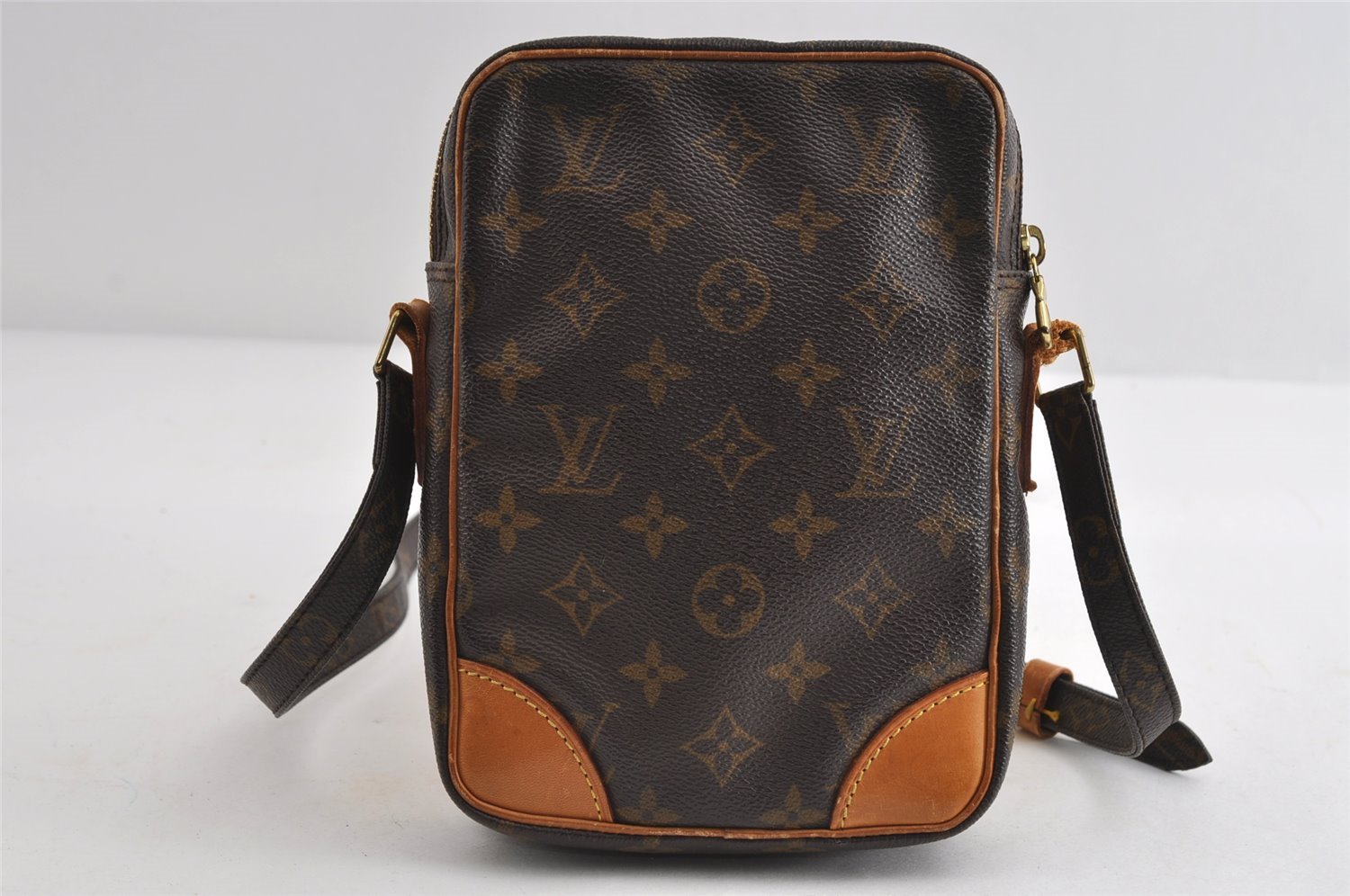 Authentic Louis Vuitton Monogram Danube Shoulder Cross Body Bag M45266 LV 8304I