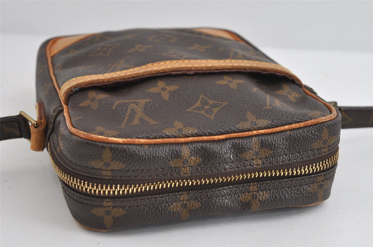 Authentic Louis Vuitton Monogram Danube Shoulder Cross Body Bag M45266 LV 8304I