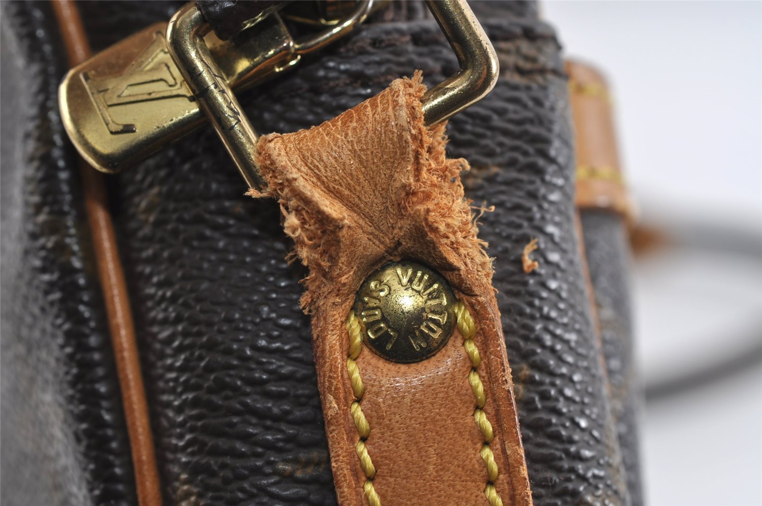 Authentic Louis Vuitton Monogram Danube Shoulder Cross Body Bag M45266 LV 8304I