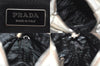 Authentic PRADA Vintage Canvas Leather Hand Tote Bag Purse White 8304M