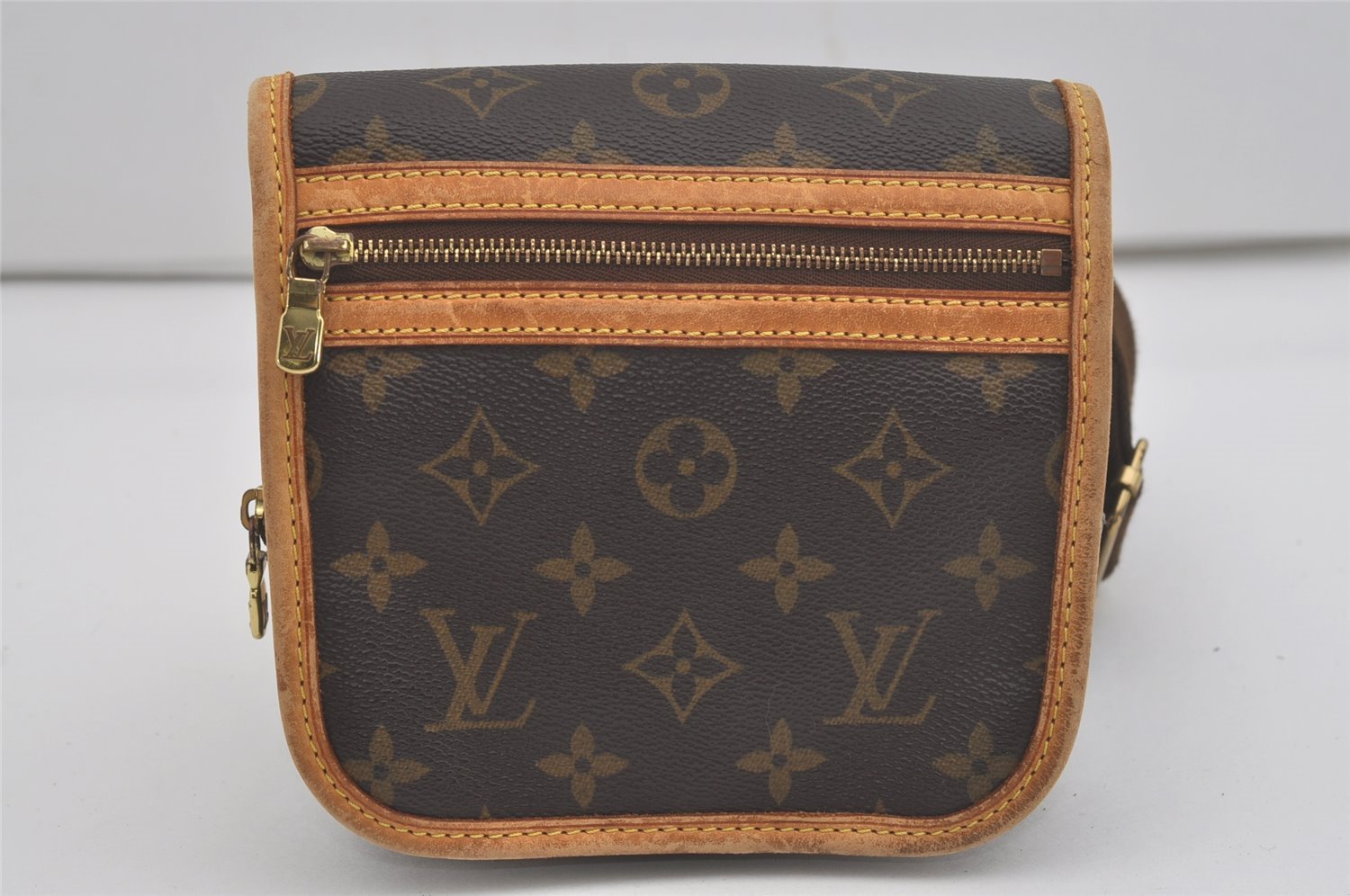 Authentic Louis Vuitton Monogram Bosphore Waist Cross Body Bag M40108 LV 8305I