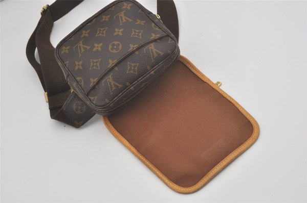 Authentic Louis Vuitton Monogram Bosphore Waist Cross Body Bag M40108 LV 8305I