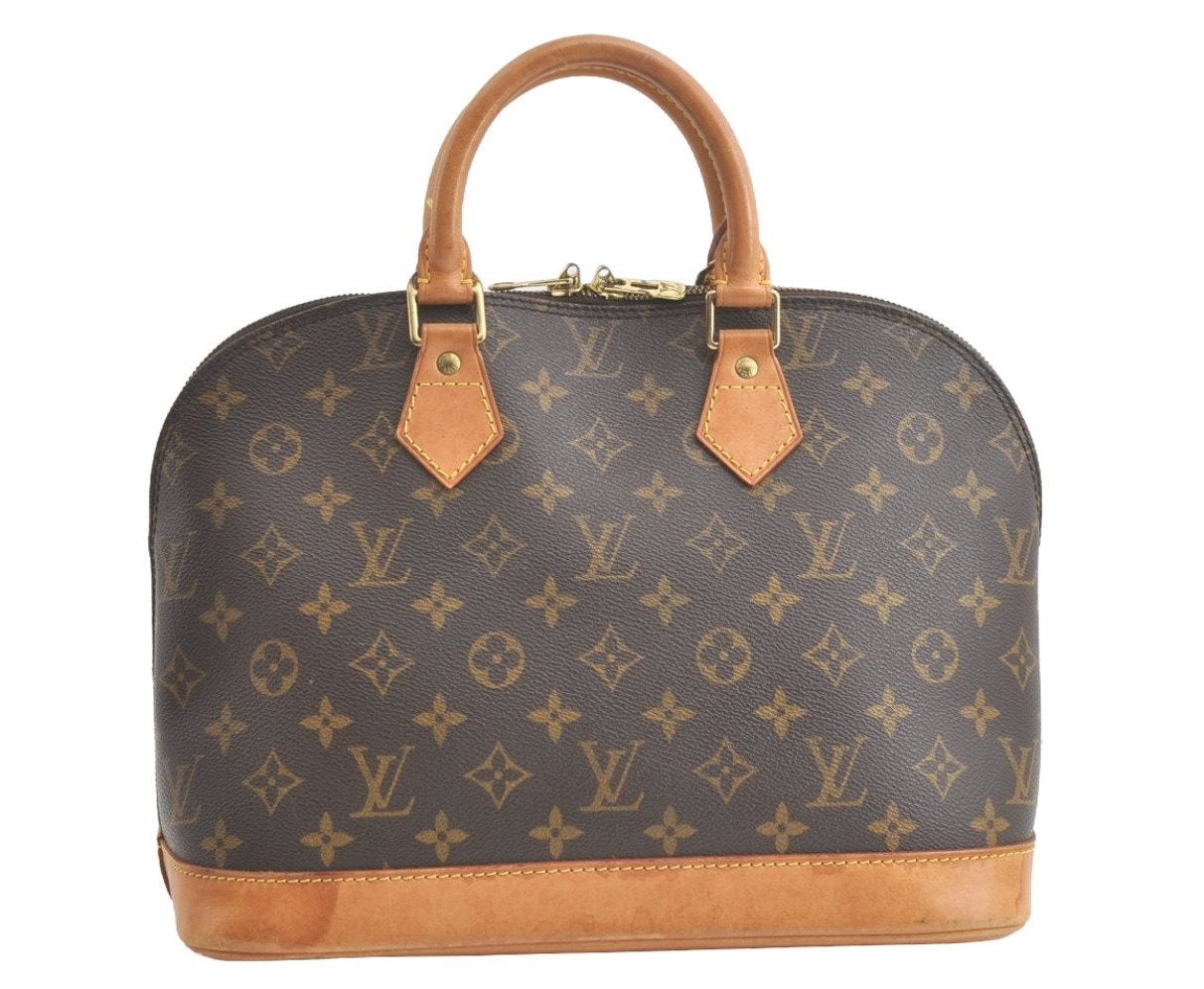 Authentic Louis Vuitton Monogram Alma Hand Bag Purse M51130 LV 8306J