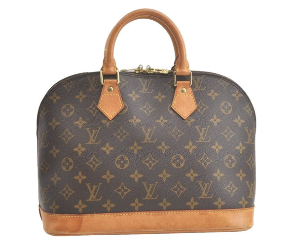 Authentic Louis Vuitton Monogram Alma Hand Bag Purse M51130 LV 8306J