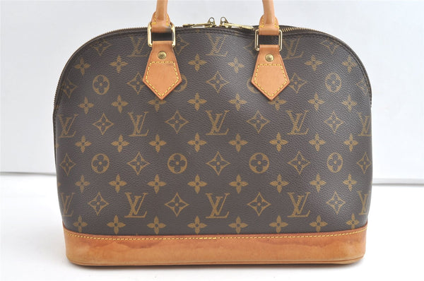 Authentic Louis Vuitton Monogram Alma Hand Bag Purse M51130 LV 8306J
