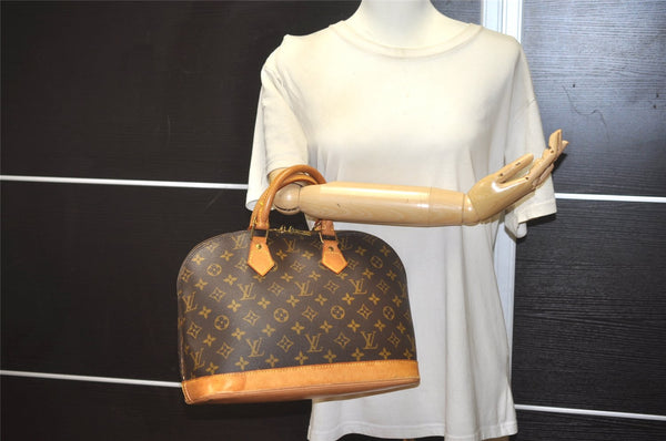 Authentic Louis Vuitton Monogram Alma Hand Bag Purse M51130 LV 8306J