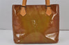 Authentic Louis Vuitton Vernis Houston Shoulder Bag Brown M91005 LV 8307J