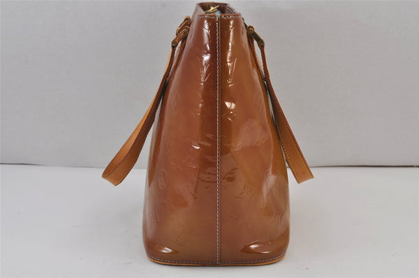 Authentic Louis Vuitton Vernis Houston Shoulder Bag Brown M91005 LV 8307J