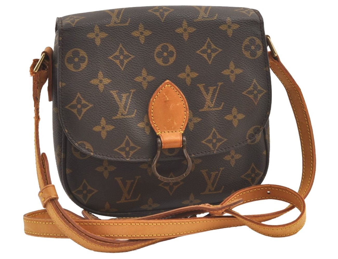Authentic Louis Vuitton Monogram Saint Cloud MM M51243 Shoulder Cross Bag 8308J