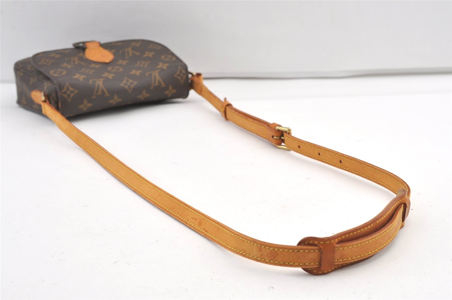 Authentic Louis Vuitton Monogram Saint Cloud MM M51243 Shoulder Cross Bag 8308J