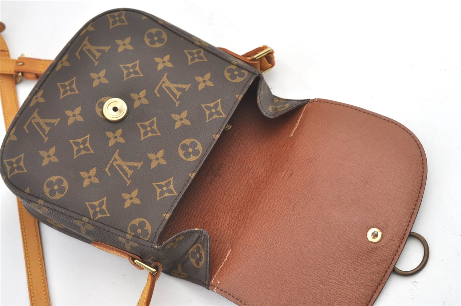 Authentic Louis Vuitton Monogram Saint Cloud MM M51243 Shoulder Cross Bag 8308J