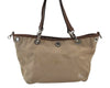 Authentic BURBERRY BLUE LABEL Shoulder Tote Bag Canvas Leather Beige 8309I