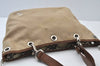 Authentic BURBERRY BLUE LABEL Shoulder Tote Bag Canvas Leather Beige 8309I