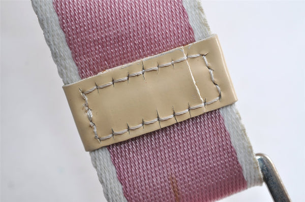 Authentic Christian Dior Trotter No.2 Shoulder Bag PVC Enamel Pink Junk 8310I