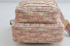 Authentic Christian Dior Trotter No.2 Shoulder Bag PVC Enamel Pink Junk 8310I