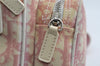 Authentic Christian Dior Trotter No.2 Shoulder Bag PVC Enamel Pink Junk 8310I