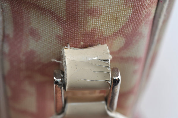 Authentic Christian Dior Trotter No.2 Shoulder Bag PVC Enamel Pink Junk 8310I